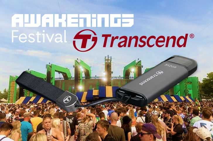 The USB sticks of Transcend are the best option for DJs to use at festivals.